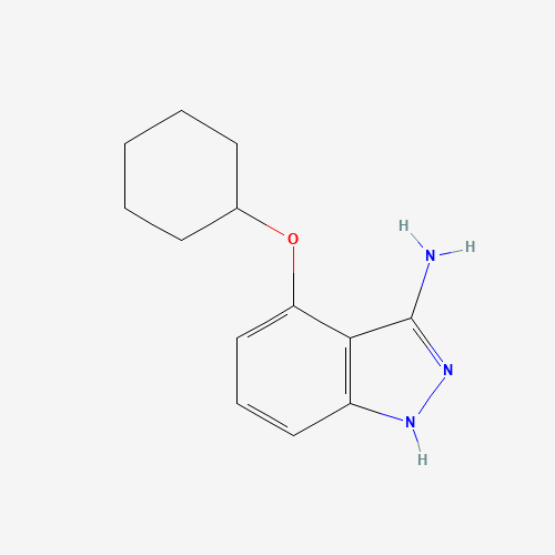 4-(Cyclohexyloxy)-1H-indazol-3-amine (CAS: 927802-30-0) - Chemical Structure and Molecular Formula 