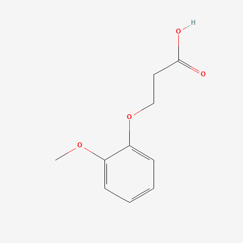 3-(2-Methoxyphenoxy)propanoic acid (CAS: 20370-80-3) - Chemical Structure and Molecular Formula 