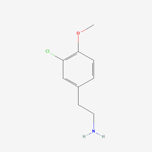 3-Chloro-4-methoxyphenethylamine (CAS: 7569-87-1) - Chemical Structure and Molecular Formula 
