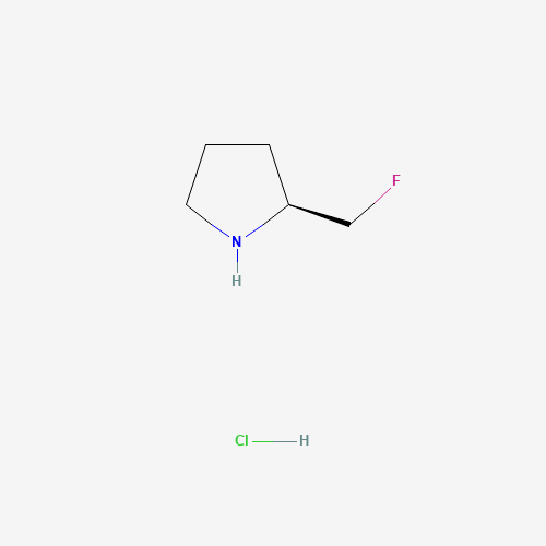 2-(Fluoromethyl)pyrrolidine hydrochloride (CAS: 787564-55-0) - Chemical Structure and Molecular Formula 