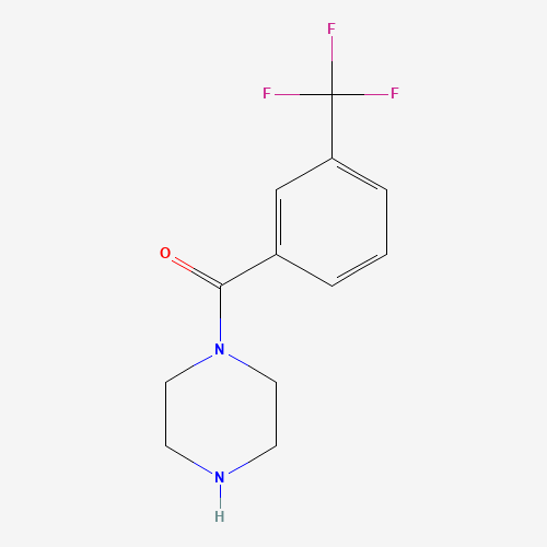 1-Piperazinyl[3-(trifluoromethyl)phenyl]methanone (CAS: 179334-14-6) - Chemical Structure and Molecular Formula 