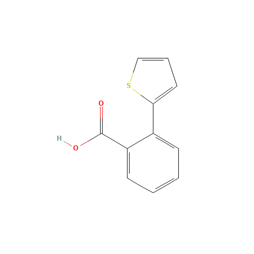 2-(2-Thienyl)benzoic acid (CAS: 6072-49-7) - Chemical Structure and Molecular Formula 