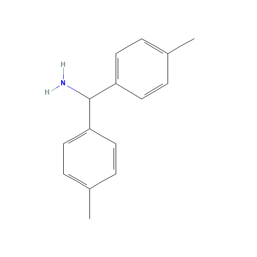 Bis(4-methylphenyl)methanamine (CAS: 55095-22-2) - Chemical Structure and Molecular Formula 