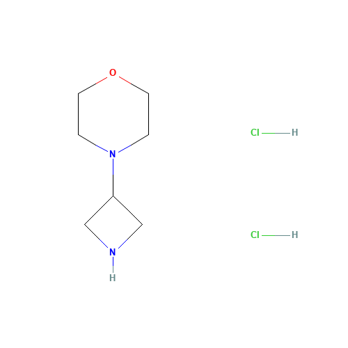 4-(3-Azetidinyl)morpholine dihydrochloride (CAS: 178312-50-0) - Chemical Structure and Molecular Formula 