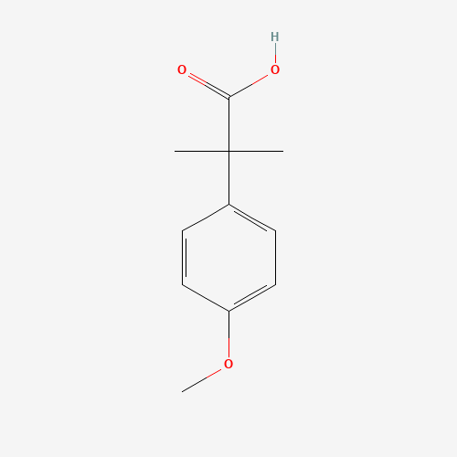 2-(4-Methoxyphenyl)-2-methylpropanoic acid (CAS: 2955-46-6) - Chemical Structure and Molecular Formula 