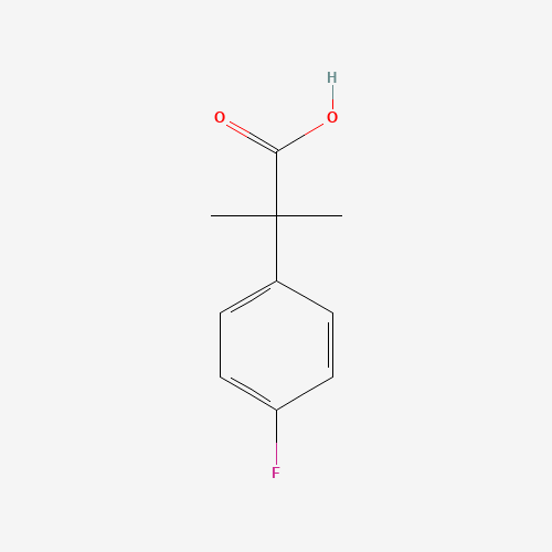 2-(4-Fluorophenyl)-2-methylpropanoic acid (CAS: 93748-19-7) - Chemical Structure and Molecular Formula 