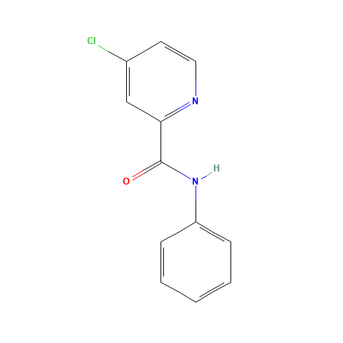 4-Chloro-N-phenylpicolinamide (CAS: 133928-61-7) - Chemical Structure and Molecular Formula 