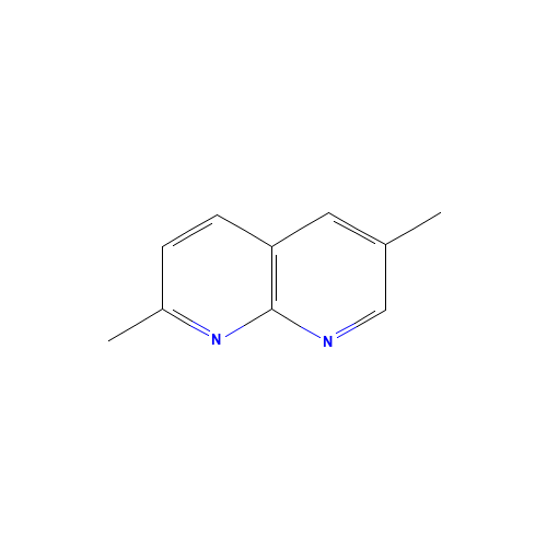 2,6-Dimethyl-1,8-naphthyridine (CAS: 14757-45-0) - Chemical Structure and Molecular Formula 