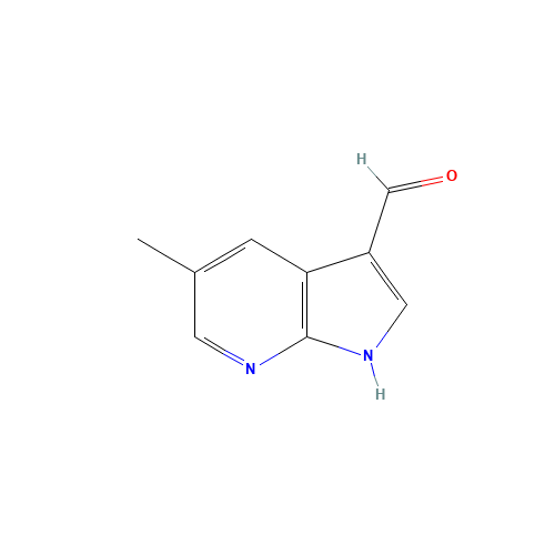 5-Methyl-1H-pyrrolo[2,3-b]pyridine-3-carbaldehyde (CAS: 1190321-17-5) - Chemical Structure and Molecular Formula 