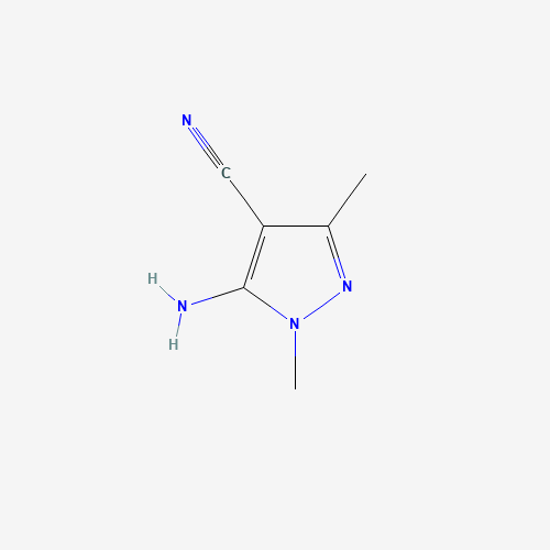 5-Amino-1,3-dimethyl-1H-pyrazole-4-carbonitrile (CAS: 54820-92-7) - Chemical Structure and Molecular Formula 