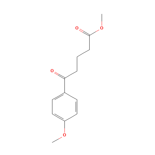 Methyl 5-(4-methoxyphenyl)-5-oxopentanoate (CAS: 1847-68-3) - Chemical Structure and Molecular Formula 