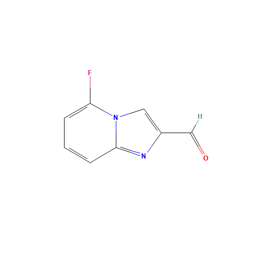 5-Fluoroimidazo[1,2-a]pyridine-2-carbaldehyde (CAS: 878197-67-2) - Chemical Structure and Molecular Formula 