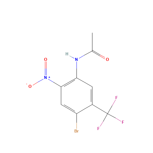 N-[4-Bromo-2-nitro-5-(trifluoromethyl)phenyl]-acetamide (CAS: 157554-76-2) - Related Chemical Product