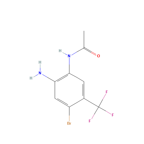 N-[2-Amino-4-bromo-5-(trifluoromethyl)phenyl]-acetamide (CAS: 157554-73-9) - Related Chemical Product