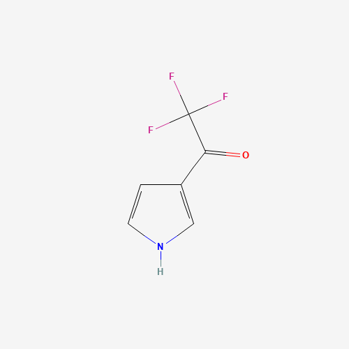 2,2,2-Trifluoro-1-(1H-pyrrol-3-yl)-1-ethanone (CAS: 130408-89-8) - Chemical Structure and Molecular Formula 