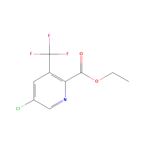 Ethyl 5-chloro-3-(trifluoromethyl)-2-pyridinecarboxylate (CAS: 1198475-50-1) - Chemical Structure and Molecular Formula 