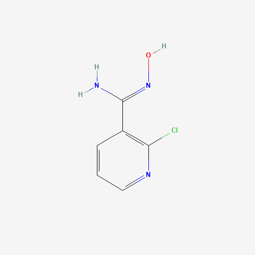 2-Chloro-N'-hydroxy-3-pyridinecarboximidamide (CAS: 468068-58-8) - Chemical Structure and Molecular Formula 