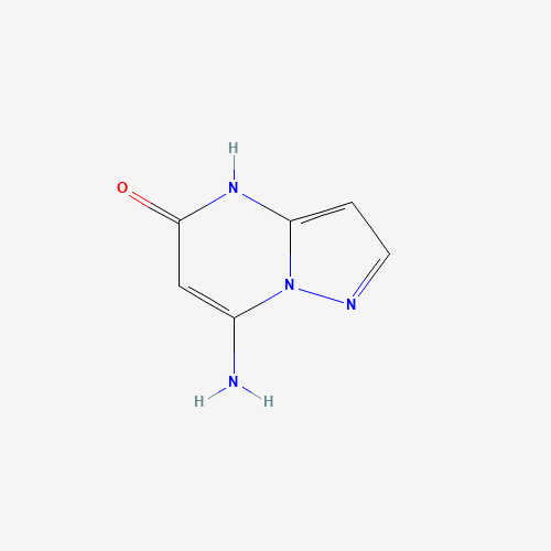 7-Aminopyrazolo[1,5-a]pyrimidin-5-ol (CAS: 89418-10-0) - Chemical Structure and Molecular Formula 