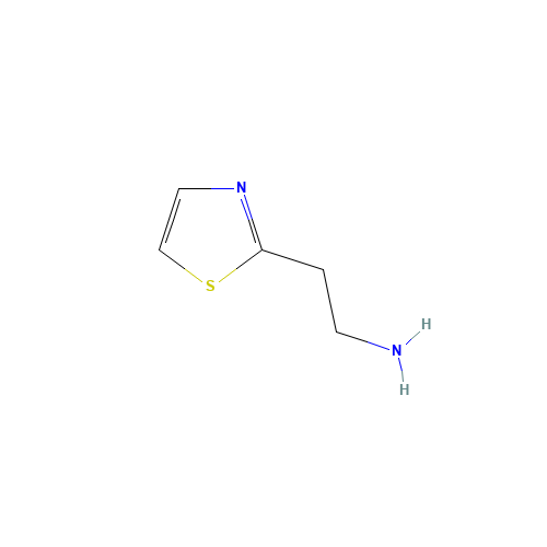 2-Thiazol-2-yl-ethylamine (CAS: 18453-07-1) - Chemical Structure and Molecular Formula 