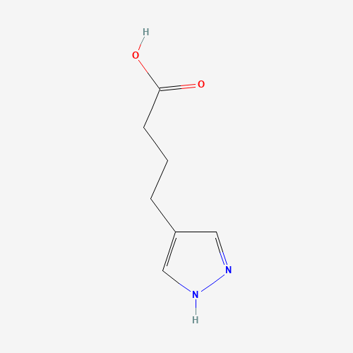 4-(1H-Pyrazol-4-yl)-butyric acid (CAS: 84302-87-4) - Chemical Structure and Molecular Formula 