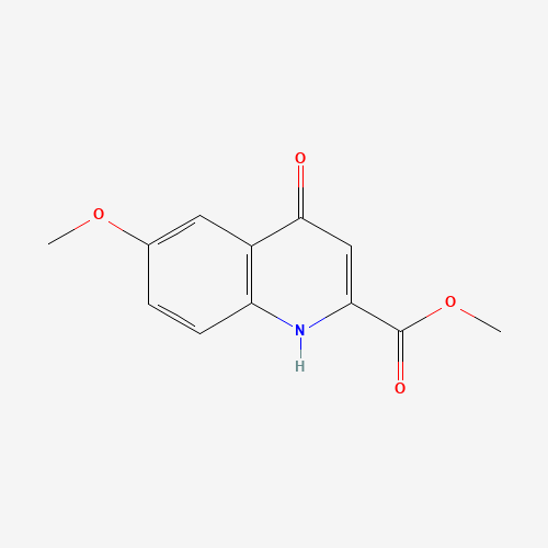 6-Methoxy-4-oxo-1,4-dihydro-quinoline-2-carboxylic acid methyl ester (CAS: 82633-20-3) - Chemical Structure and Molecular Formula 