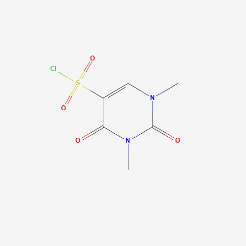 1,3-Dimethyl-2,4-dioxo-1,2,3,4-tetrahydro-pyrimidine-5-sulfonyl chloride (CAS: 124788-36-9) - Chemical Structure and Molecular Formula 