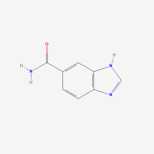 1H-Benzoimidazole-5-carboxylic acid amide (CAS: 116568-17-3) - Chemical Structure and Molecular Formula 