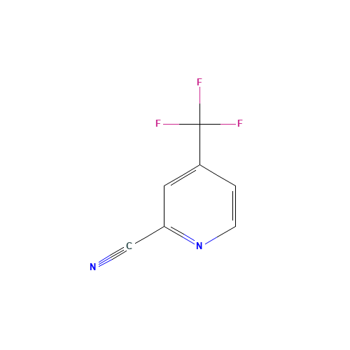 4-(Trifluoromethyl)-2-pyridinecarbonitrile (CAS: 936841-69-9) - Chemical Structure and Molecular Formula 