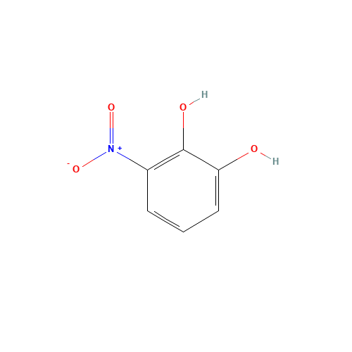 3-Nitro-1,2-benzenediol (CAS: 6665-98-1) - Chemical Structure and Molecular Formula 