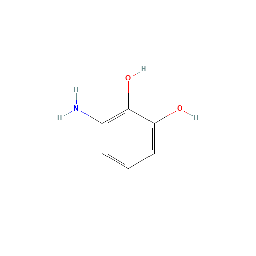 3-Amino-1,2-benzenediol (CAS: 20734-66-1) - Chemical Structure and Molecular Formula 