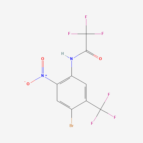 N-[4-Bromo-2-nitro-5-(trifluoromethyl)phenyl]-2,2,2-trifluoroacetamide (CAS: 156425-51-3) - Related Chemical Product