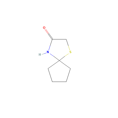 1-Thia-4-azaspiro[4.4]nonan-3-one (CAS: 72752-82-0) - Chemical Structure and Molecular Formula 
