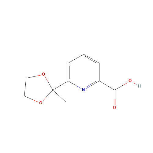 6-(2-Methyl-1,3-dioxolan-2-yl)-2-pyridinecarboxylic acid (CAS: 122637-38-1) - Related Chemical Product