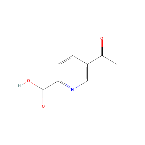 5-Acetyl-2-pyridinecarboxylic acid (CAS: 65184-39-6) - Chemical Structure and Molecular Formula 