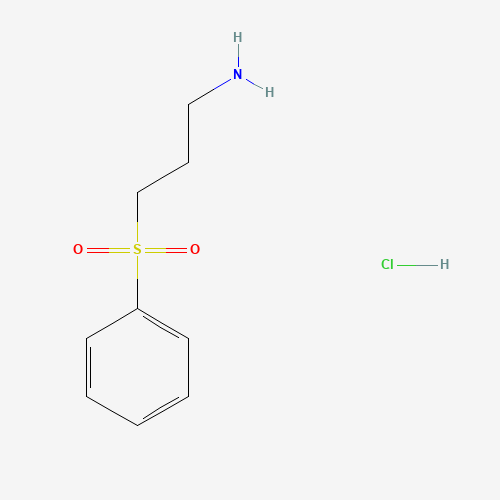 3-Benzenesulfonylpropylamine hydrochloride (CAS: 98510-51-1) - Chemical Structure and Molecular Formula 