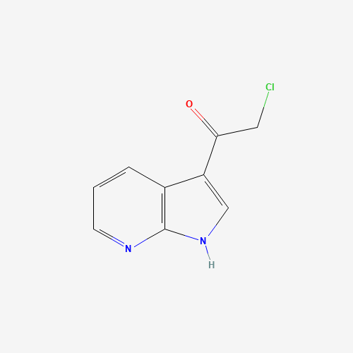 2-Chloro-1-(1H-pyrrolo[2,3-b]pyridin-3-yl)-1-ethanone (CAS: 83393-47-9) - Chemical Structure and Molecular Formula 