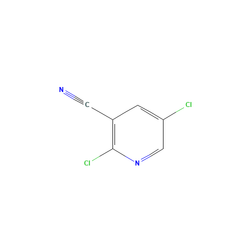 2,5-Dichloronicotinonitrile (CAS: 126954-66-3) - Chemical Structure and Molecular Formula 