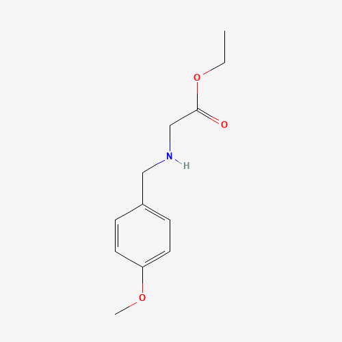 Ethyl 2-[(4-methoxybenzyl)amino]acetate (CAS: 60857-16-1) - Chemical Structure and Molecular Formula 