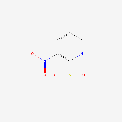 2-(Methylsulfonyl)-3-nitropyridine (CAS: 56825-29-7) - Chemical Structure and Molecular Formula 