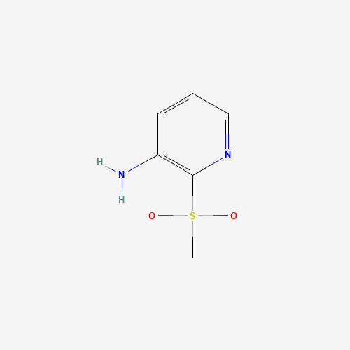 2-(Methylsulfonyl)-3-pyridinamine (CAS: 80383-38-6) - Chemical Structure and Molecular Formula 