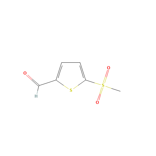5-(Methylsulfonyl)-2-thiophenecarbaldehyde (CAS: 177194-34-2) - Chemical Structure and Molecular Formula 