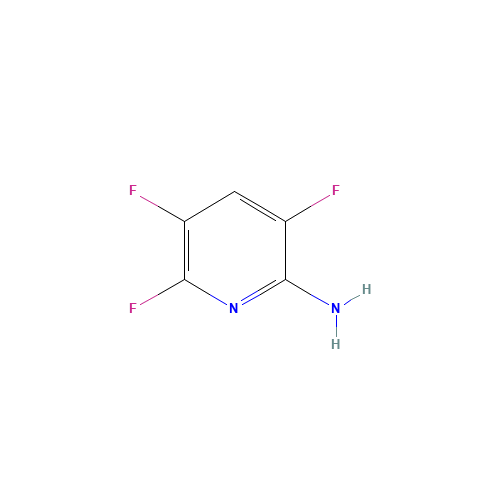 2-Amino-3,5,6-trifluoropyridine (CAS: 3534-50-7) - Chemical Structure and Molecular Formula 