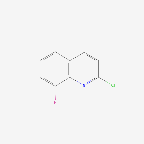 2-Chloro-8-fluoroquinoline (CAS: 124467-23-8) - Chemical Structure and Molecular Formula 