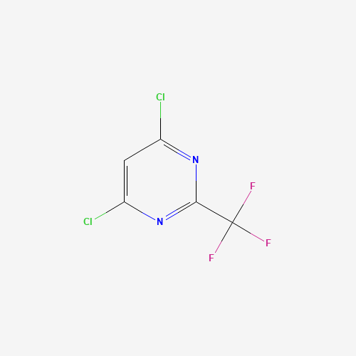 4,6-Dichloro-2-(trifluoromethyl)pyrimidine (CAS: 705-24-8) - Chemical Structure and Molecular Formula 