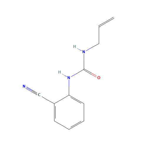 N-Allyl-N'-(2-cyanophenyl)urea (CAS: 122372-27-4) - Chemical Structure and Molecular Formula 