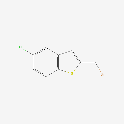 2-(Bromomethyl)-5-chloro-1-benzothiophene (CAS: 99592-53-7) - Chemical Structure and Molecular Formula 