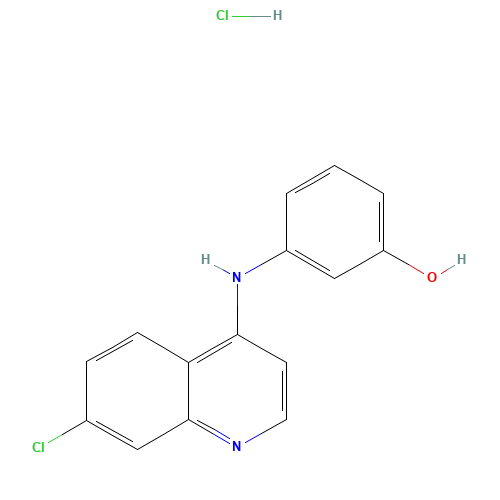 3-[(7-Chloroquinolin-4-yl)amino]phenol hydrochloride (CAS: 154179-39-2) - Related Chemical Product