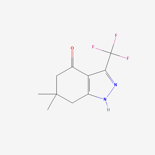 6,6-Dimethyl-3-(trifluoromethyl)-1,5,6,7-tetrahydro-4H-indazol-4-one (CAS: 908111-34-2) - Related Chemical Product