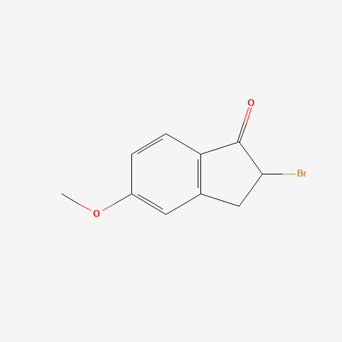 2-Bromo-5-methoxy-1-indanone (CAS: 29278-11-3) - Chemical Structure and Molecular Formula 