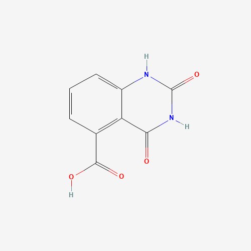 2,4-Dioxo-1,2,3,4-tetrahydro-5-quinazolinecarboxylic acid (CAS: 5715-10-6) - Chemical Structure and Molecular Formula 
